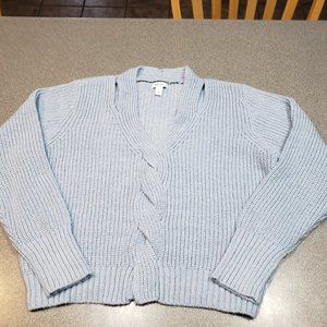 Nine West Women's Twist Front, Chunky, Cut-out Sweater
